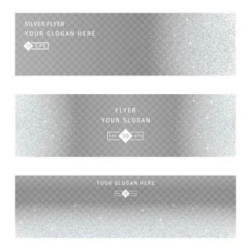 Vector Silver Banners and Cards Selección de ilustraciones gratis