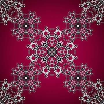 Vector silver decorative element Stock Illustration