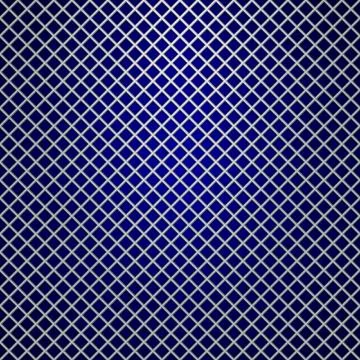 Vector silver grille on blue background Illustrazione stock