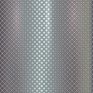 Vector silver grille on steel background Stock Illustration
