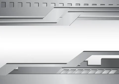Vector : Silver metal abstract background Stock Illustration