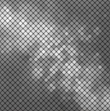 Vector silver mosaic Stock Illustration