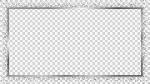 Vector silver rectangle border is showing beveled edges and glitter trim on Stock Illustration