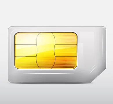 Vector sim card icon Stock Illustration
