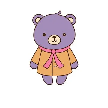 Vector simple and beautiful slogan with bear toy icon. Vector bear with pink Stock-Illustration
