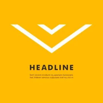 Vector simple arrow pointer on a colored background Stockillustratie