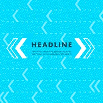 Vector simple arrow pointer on a colored background Stock Illustration