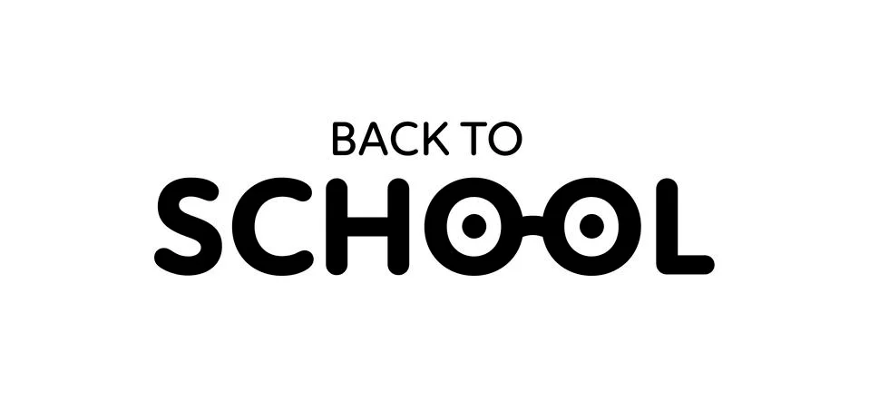 Vector simple back to school modern banner. 스톡 일러스트