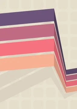 Vector simple background in retro style Stock Illustration