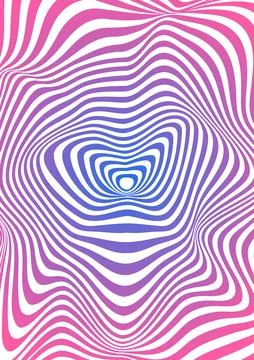 Vector simple blue and violet gradient background. Spiral stripes in retro pop Stock Illustration
