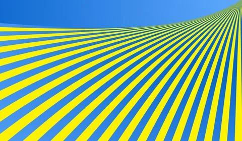 Vector simple blue background. Spiral stripes in pop art style Illustrazione stock