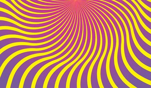 Vector simple blue background. Spiral stripes in pop art style Stock Illustration