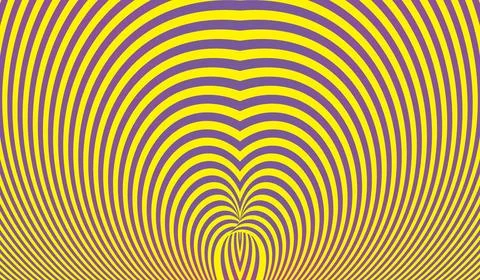 Vector simple blue background. Spiral stripes in pop art style Illustrazione stock