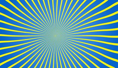 Vector simple blue background. Spiral stripes in pop art style Illustrazione stock