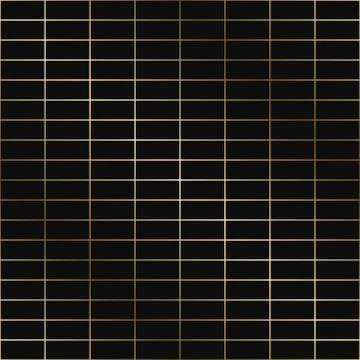 Vector simple geometric pattern - seamless luxury gold gradient design. Rich Stock Illustration