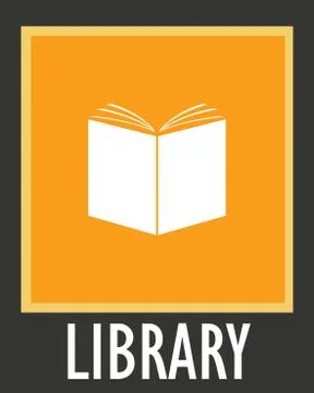 Vector simple icon library. Opened white book Stock Illustration