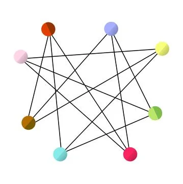 Vector Simple Illustration for interconnected something Stockillustratie