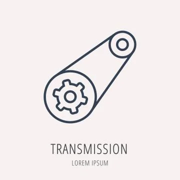 Vector Simple Logo Template Car Elements Stock Illustration