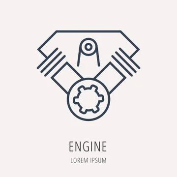 Vector Simple Logo Template Car Elements Free Stock Illustration
