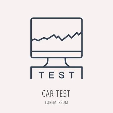 Vector Simple Logo Template Car Elements Free Stock Illustration