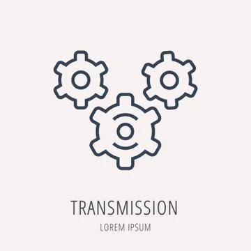 Vector Simple Logo Template Car Elements Stock Illustration