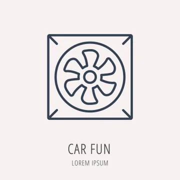 Vector Simple Logo Template Car Elements Stock Illustration