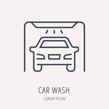 Vector Simple Logo Template Car Elements 무료 스톡 일러스트