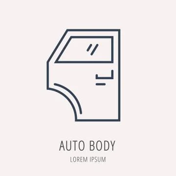 Vector Simple Logo Template Car Elements Stock Illustration