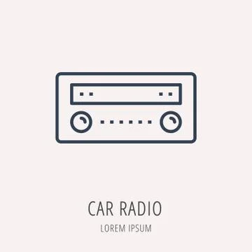 Vector Simple Logo Template Car Elements Stock Illustration