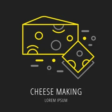 Vector Simple Logo Template Cheese Making Free Stock Illustration