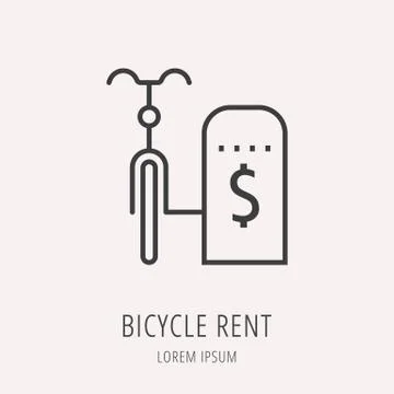 Vector Simple Logo Template Cycling Stock Illustration