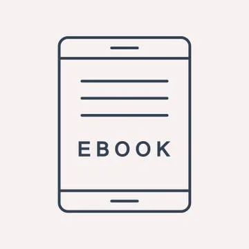 Vector Simple Logo Template Ebook Free Stock Illustration