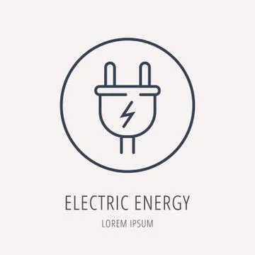 Vector Simple Logo Template Eco Energy Free Stock Illustration