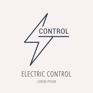 Vector Simple Logo Template Eco Control Free Stock Illustration