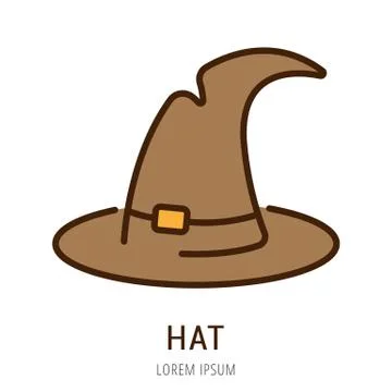 Vector Simple Logo Template Hat Free Stock Illustration