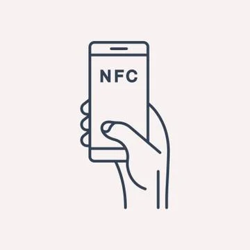 Vector Simple Logo Template NFC Free Stock Illustration