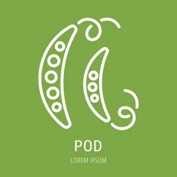 Vector Simple Logo Template Pod Selección de ilustraciones gratis