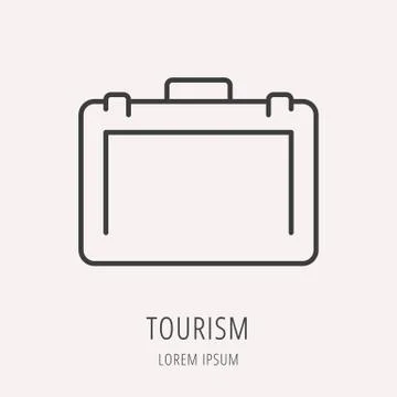 Vector Simple Logo Template Tourism 무료 스톡 일러스트