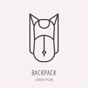 Vector Simple Logo Template Tourism Stock Illustration