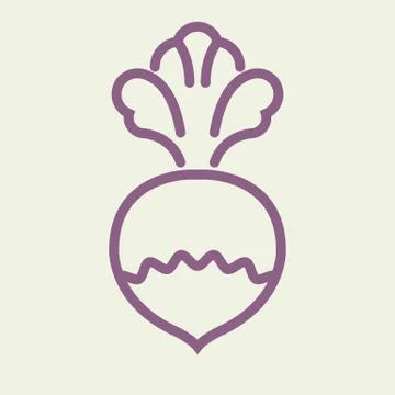 Vector Simple Logo Template Turnip Free Stock Illustration