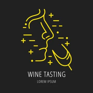 Vector Simple Logo Template Wine Free Stock Illustration