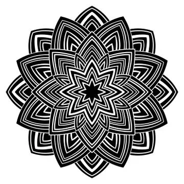 Vector simple mandala. Stock-Illustration
