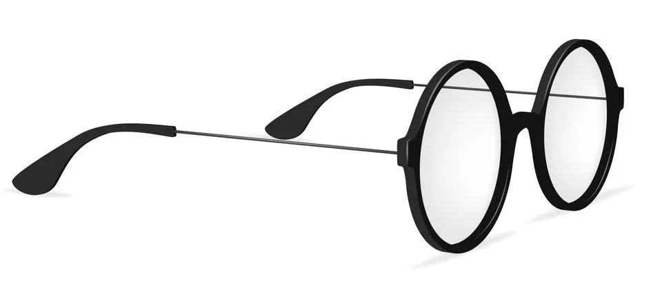 Vector simple round glasses, spectacles Stock Illustration