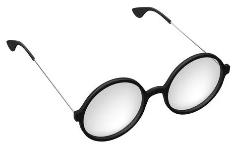 Vector simple round glasses, spectacles 스톡 일러스트