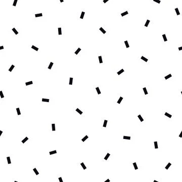 Vector simple seamless pattern with black rectangles. Repeatable white Illustrazione stock