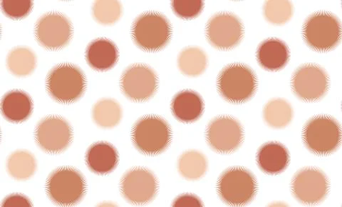 Vector simple seamless pattern of brown circles Stock Illustration