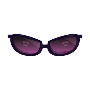 Vector single cartoon sunglasses  Stock Illustration