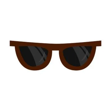 Vector single cartoon sunglasses Stock Illustration