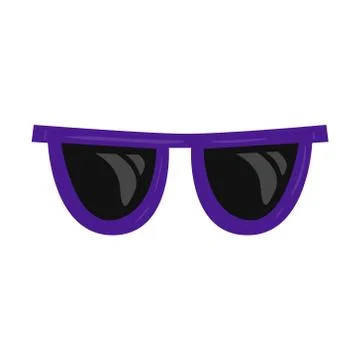 Vector single cartoon sunglasses Stock Illustration
