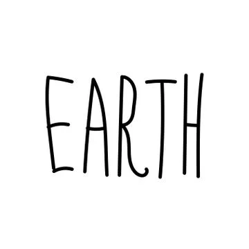 Vector single eco lettering go zero wasten.Ecological illustration doodle Stock Illustration